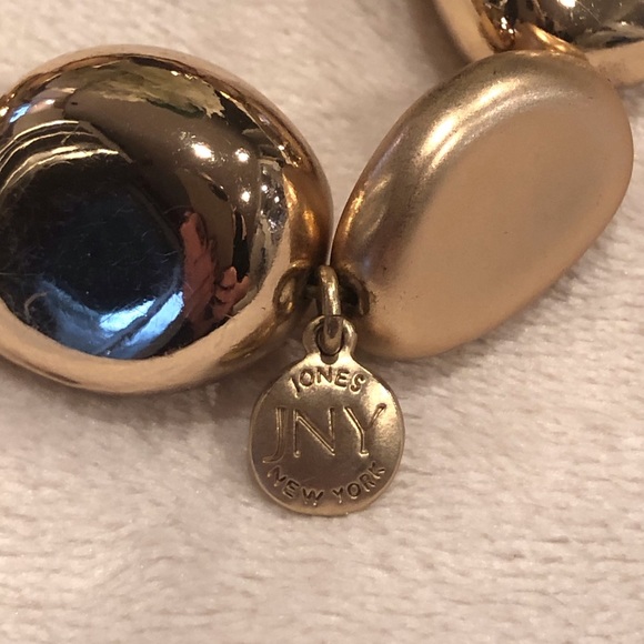 Jones New York Matte Gold Bead Statement Necklace and Matching Bracelet - Picture 8 of 8